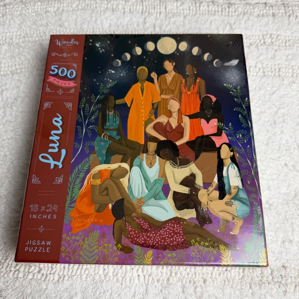 Wander Puzzle Co Luna 500 Piece Jigsaw Puzzle Tarn Ellis Art 18x24 New